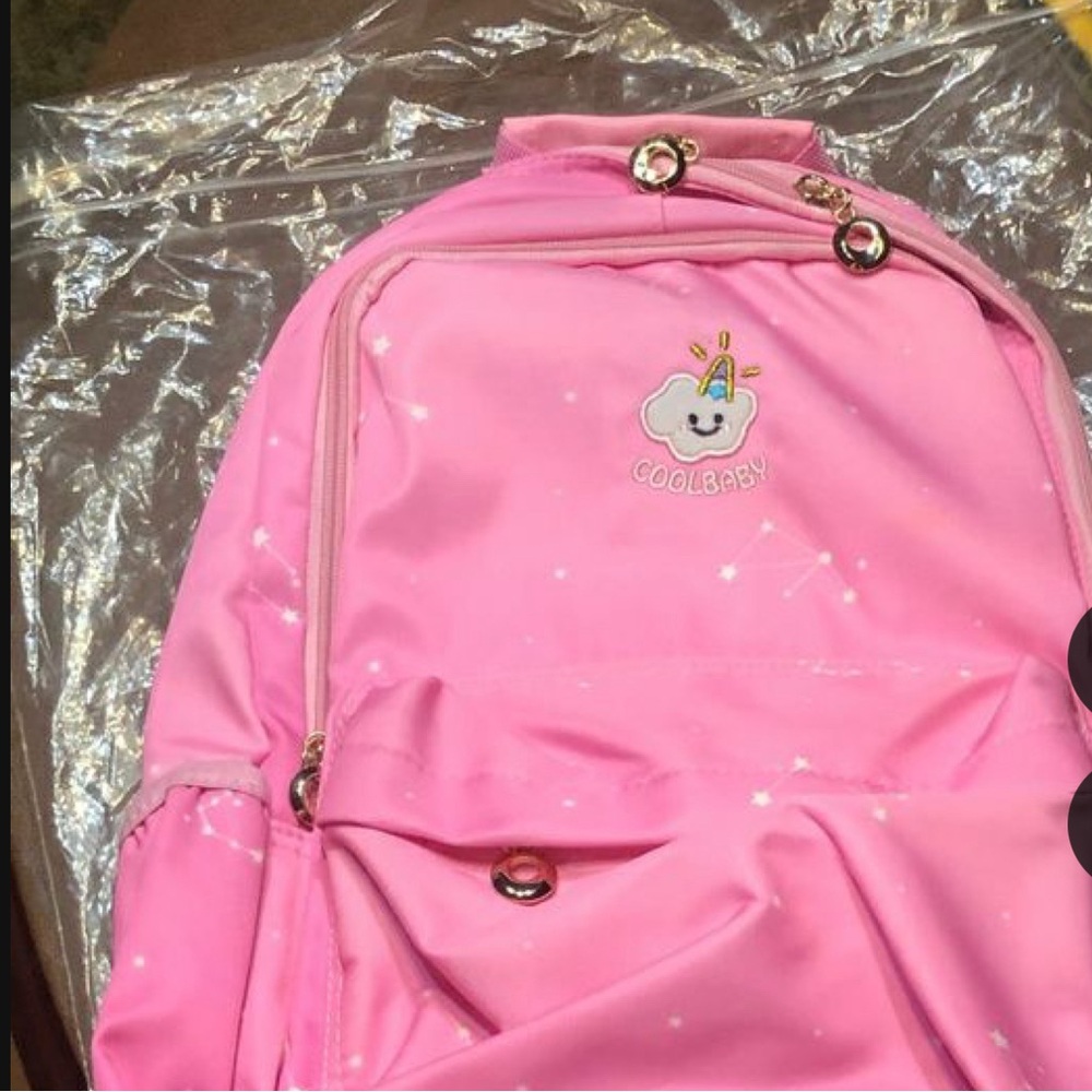 ⛄️ Super pink book bag Back pack! New with cute cloud ⛄️
